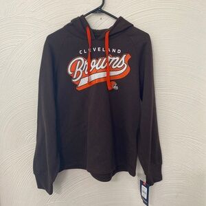 NWT Cleveland Browns fanatics womens medium hoodie hooded sweater sweatshirt nfl